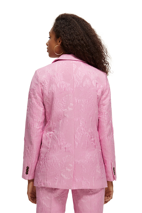 JACQUARD SINGLE BREASTED BLAZER ORCHID PINK 4