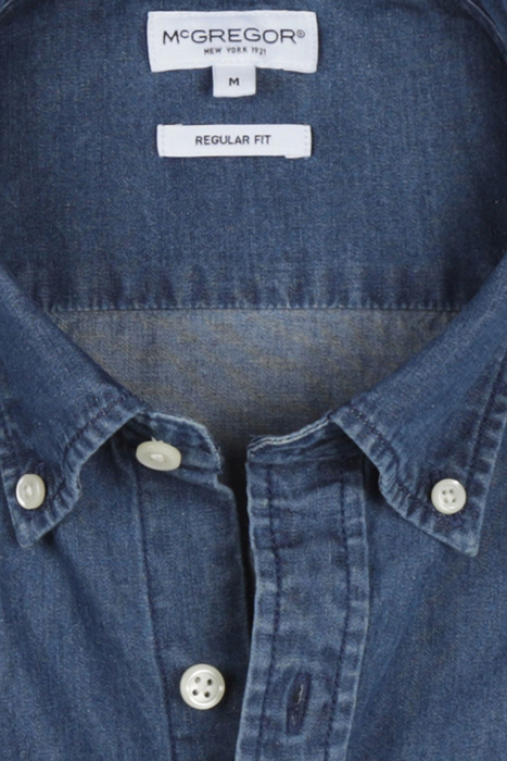 CHAMBRAY SHIRT MEDIUM BLUE 4