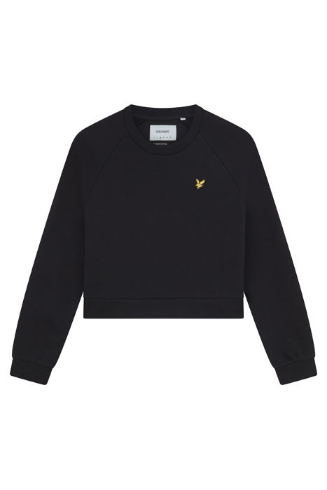 CROPPED SWEATSHIRT JET BLACK 4