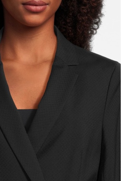 DOUBLE BREASTED TAILORED BLAZER BLACK 5