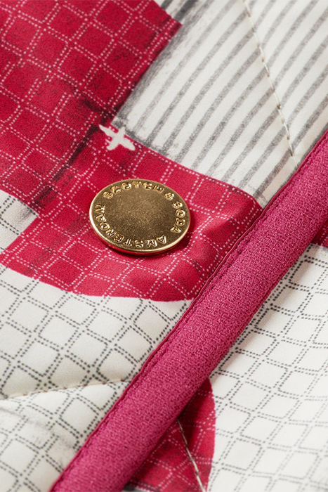 LONG QUILTED COAT SQUARE PATCHWORK 8