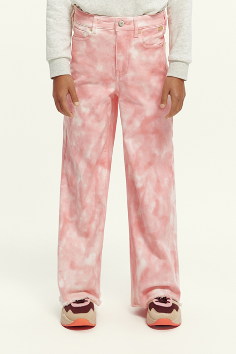 SUBTLE TIE-DYE WIDE-LEG HIGH-RISE PANTS APPLE BLOSSOM 2