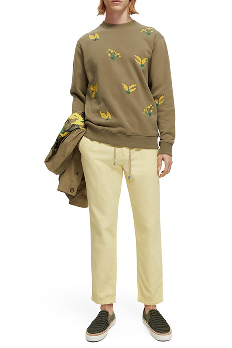 EMBROIDERED SWEATSHIRT KHAKI 4