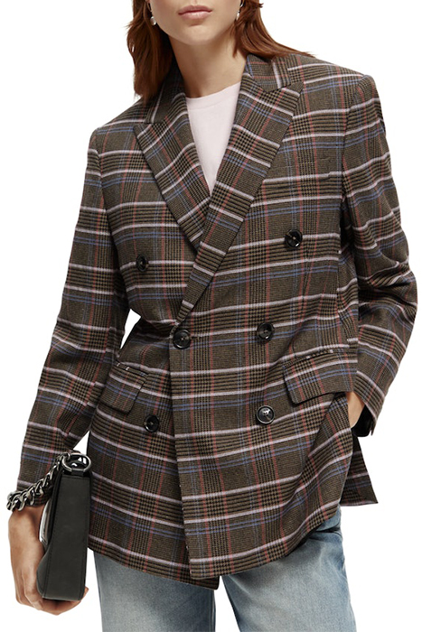 HERITAGE DOUBLE BREASTED CHECK BLAZER HERITAGE POP 2