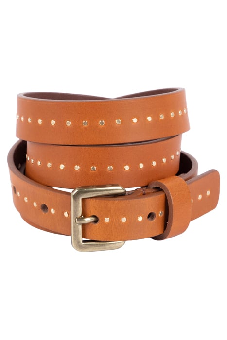 BROWN BELT WITH STUDS BROWN by River Woods