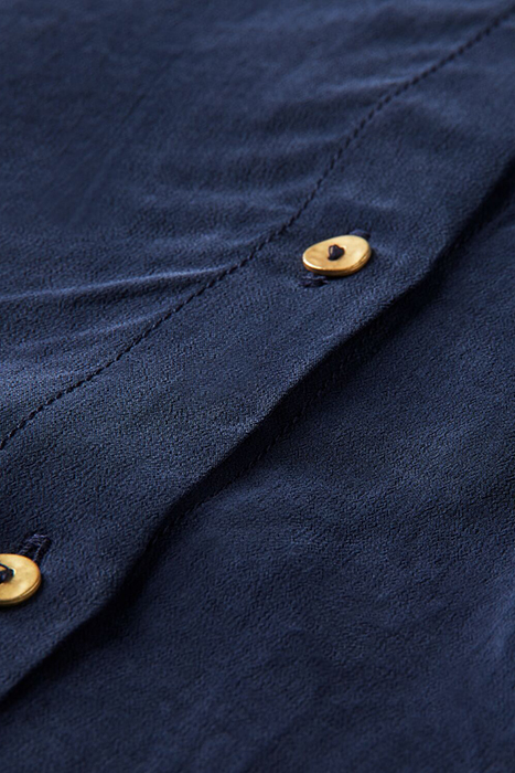 DRAPEY SEASONAL SHIRT WITH TIES AT NECK DEEP SPACE 3