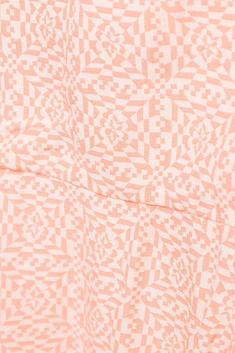 V-NECK S/S FLOWY SHIRT DRESS COMBO D 6