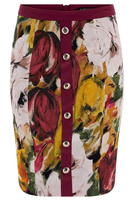 AUTUMN GARDEN BROCAD MINI SKIRT PRINT 4