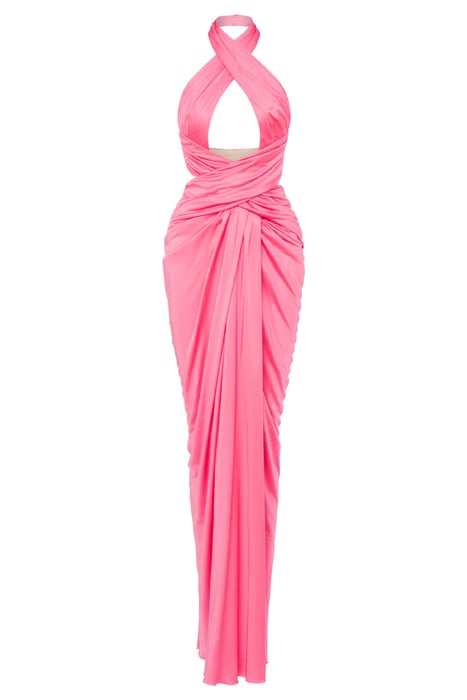 ORGANZA DRESS WITH CUT-OUT PINK 3