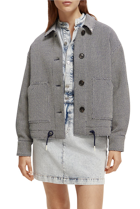 BOUCLÉ SHIRT-JACKET NAVY 3