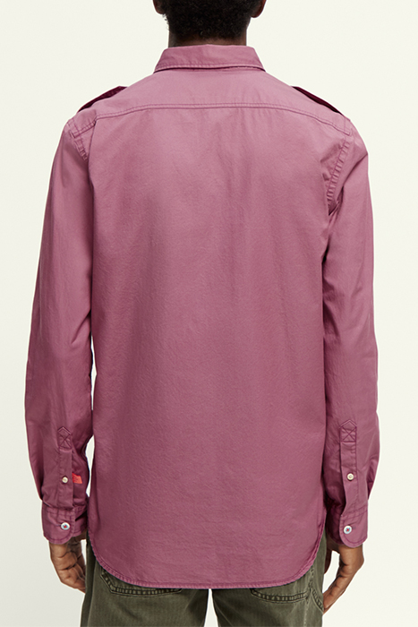 REGULAR-FIT REFINED COTTON SHIRT DAHLIA 3