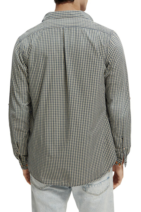 REGULAR-FIT GINGHAM CHECKED POPLIN SHIRT COMBO A 4