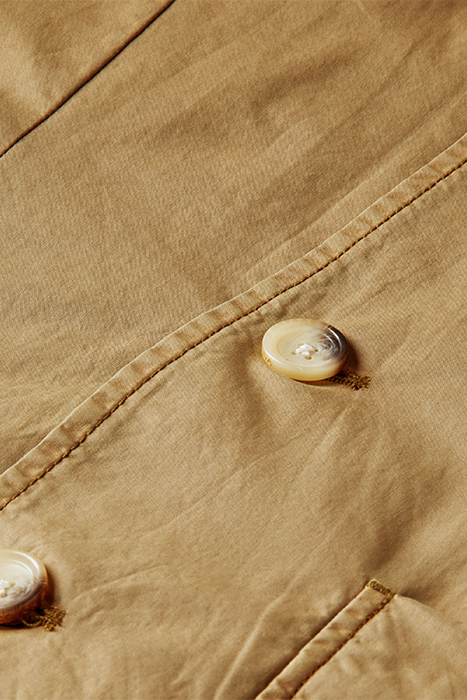 GARMENT-DYED POPLIN BLAZER CONTAINS ORGANIC COTTON WALNUT 9