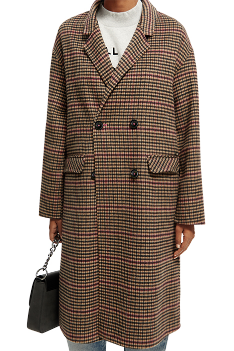 DOUBLE BREASTED WOOL BLEND COAT HERITAGE POP 3