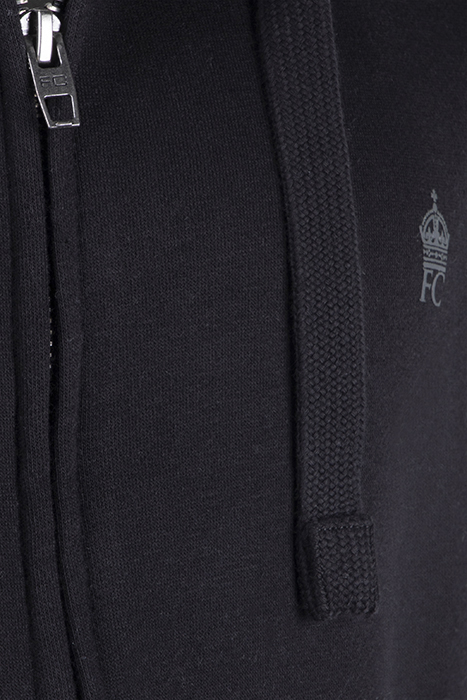 FC ZIP HOOD BLACK / GUNMETAL 3