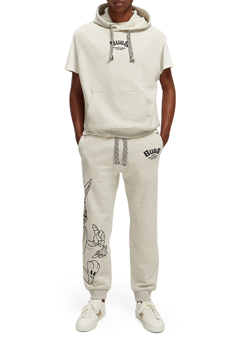 BUGS BUNNY - SWEATPANTS WITH PLACEMENT EMBROIDERY OFF WHITE 7