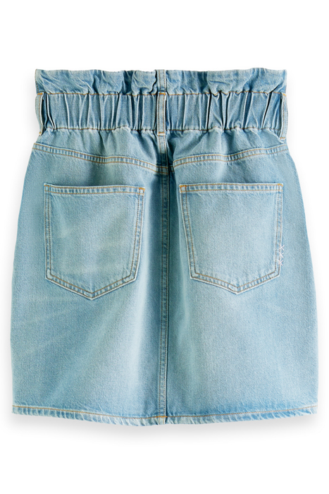 THE BREAK PAPER BAG SKIRT — LAVA BLUE 9