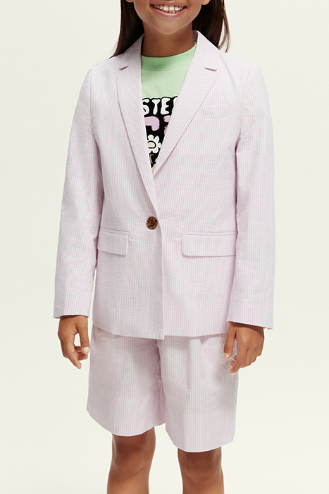 STRIPED SINGLE-BREASTED SEERSUCKER BLAZER ORCHID SEERSUCKER 2