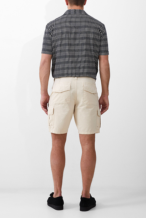 HORVER VISCOSE SS MARINE / ECRU 2