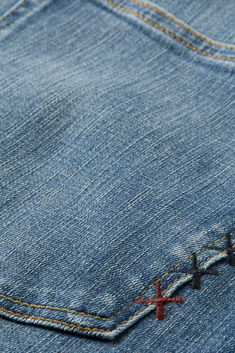 DEAN LOOSE TAPERED JEANS IN ORGANIC COTTON — BLUE SHIFT 3