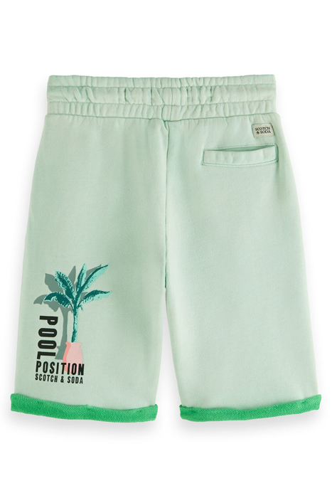 DOUBLE-FACE SWEATSHORTS MINT 2