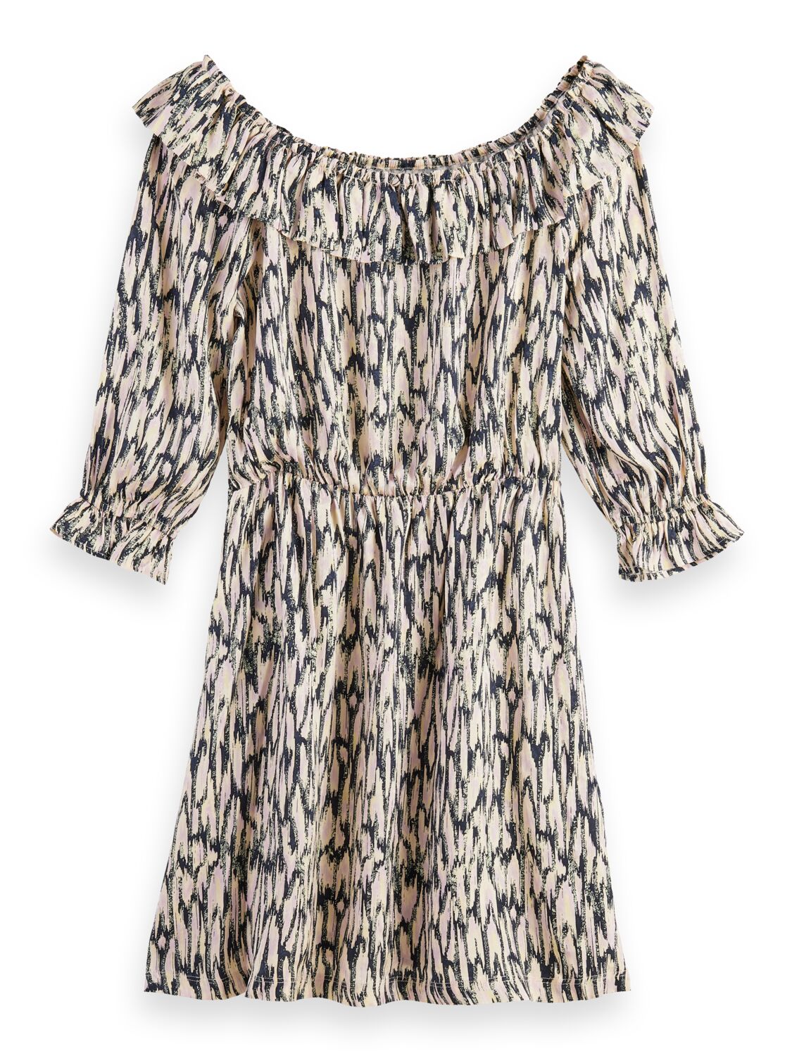 FRILL OFF SHOULDER SMOCK DRESS COMBO R 2