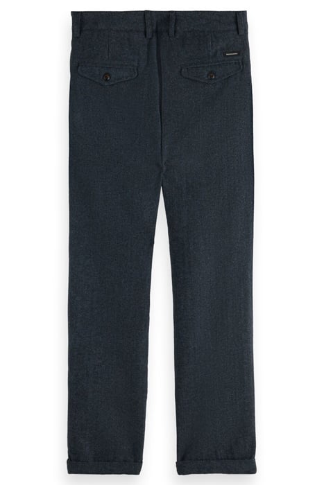 TWILT - WOOL BLEND PLEATED WORKED-OUT CHINO STEEL MELANGE 2