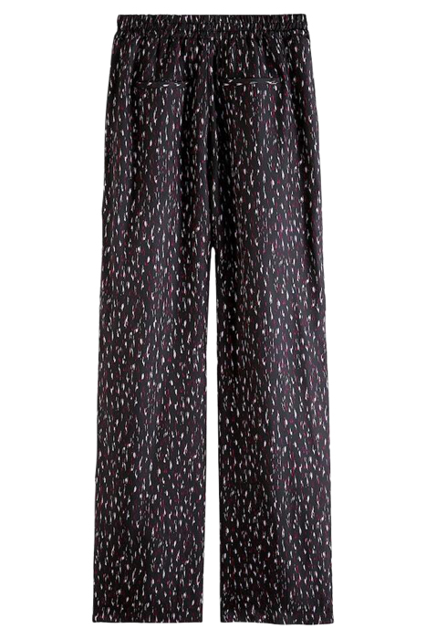 GIA - MID-RISE WIDE LEG PRINTED ELASTICATED TROUSERS IKAT RA 8