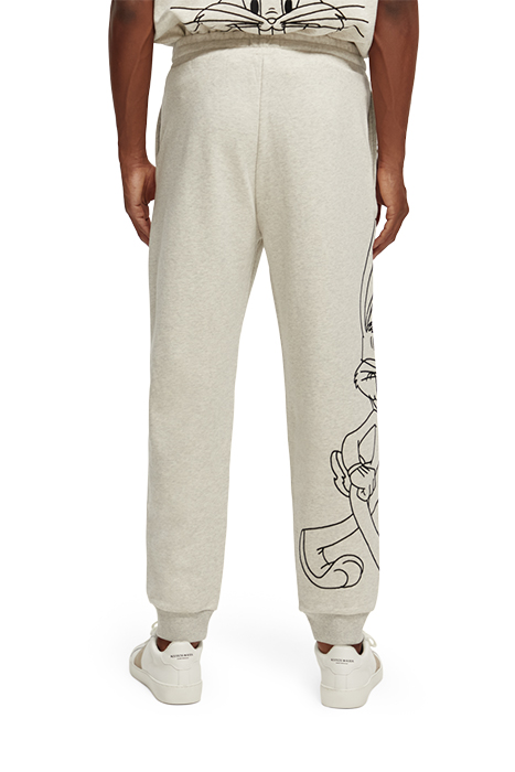 BUGS BUNNY - SWEATPANTS WITH PLACEMENT EMBROIDERY OFF WHITE 5