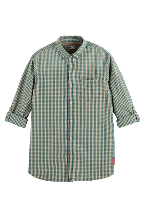 REGULAR-FIT GINGHAM CHECKED POPLIN SHIRT COMBO A 5