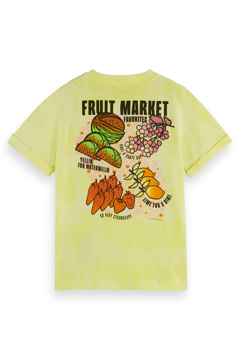 REGULAR-FIT TIE-DYE FRUIT ARTWORK T-SHIRT POPCORN 2