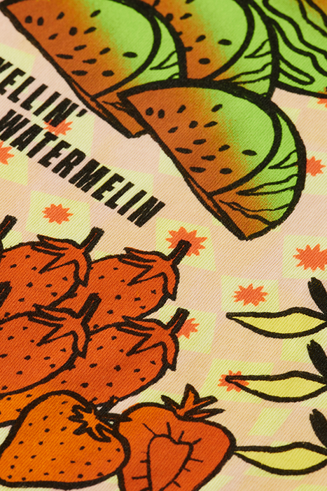 REGULAR-FIT TIE-DYE FRUIT ARTWORK T-SHIRT POPCORN 3