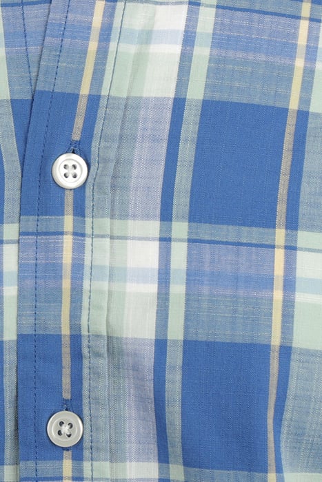 BIG CHECK SHIRT DARK AQUA 5