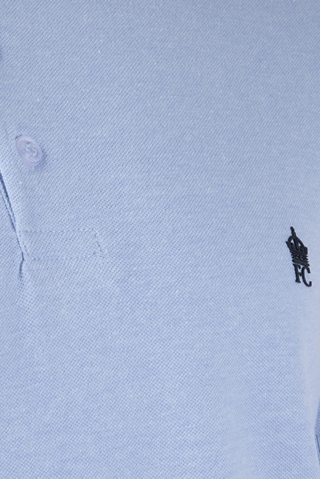 TIPPED PIQUE POLO SKY MEL / MARINE 3