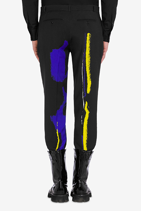 TONY VIRAMONTES ARCHIVE COOL WOOL TROUSERS BLACK 2