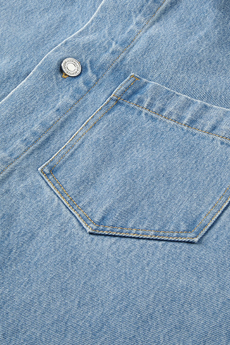 AMS BLAUW OVERSIZED DENIM OVERSHIRT IN ORGANIC COTTON WASHED 3