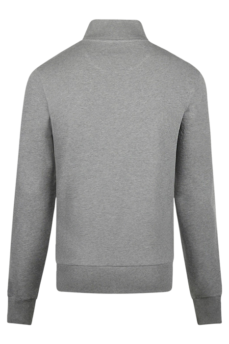 ZIP MOCK SWEATSHIRT MEDIUM GREY MELANGE 2