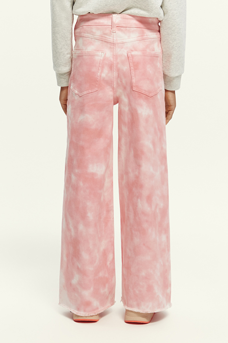 SUBTLE TIE-DYE WIDE-LEG HIGH-RISE PANTS APPLE BLOSSOM 3