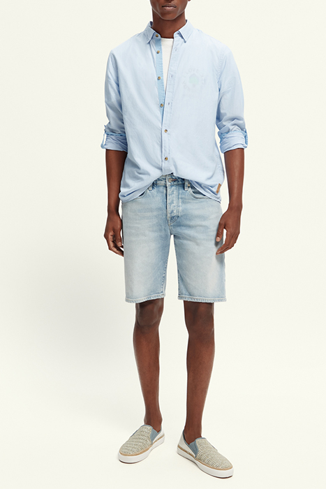 REGULAR-FIT POPLIN SHIRT WITH SLEEVE ROLL-UP COMBO C 3