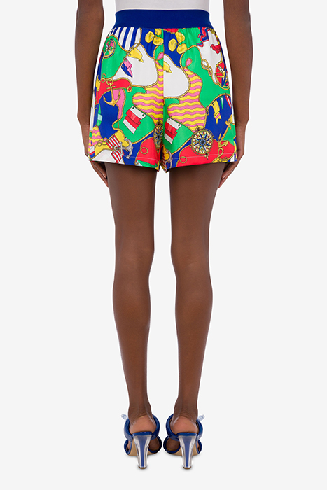 ALLOVER NAUTICAL SILK TWILL SHORTS MULTICOLOR 2