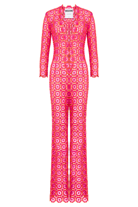 MACRAMÉ LACE JUMPSUIT PINK 3