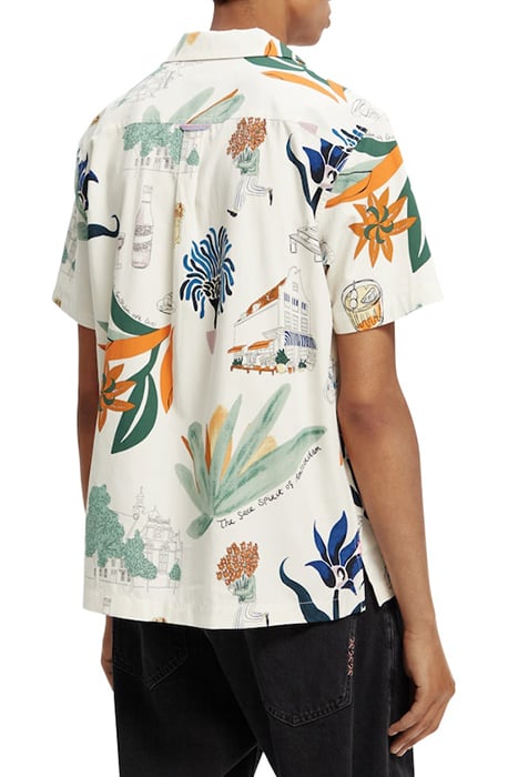 ALLOVER PRINTED SHORT-SLEEVED CAMP SHIRT COMBO C 3