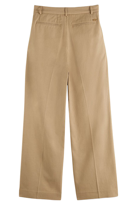 LOW-RISE WIDE LEG TROUSERS KHAKI 2