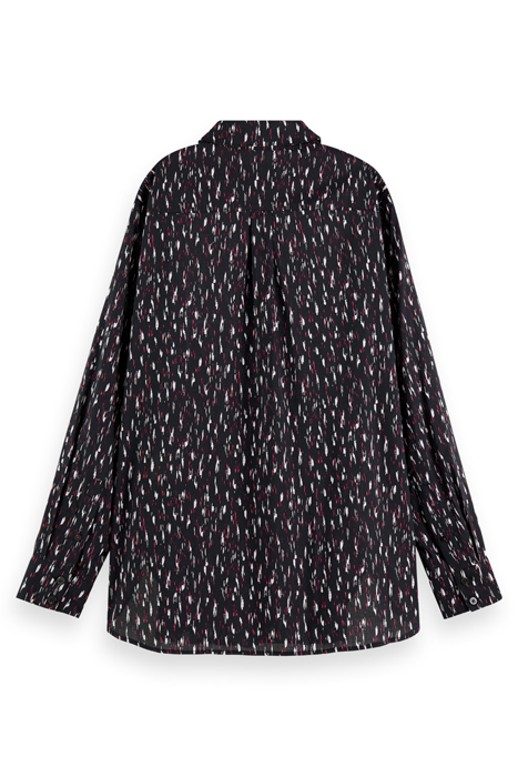 OVERSIZED SHIRT WITH PRINT IKAT RAIN 7