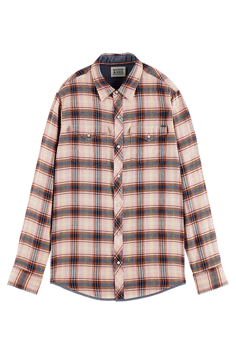 ICONIC CHECKED WESTERN REGULAR FIT SHIRT COMBO A 1