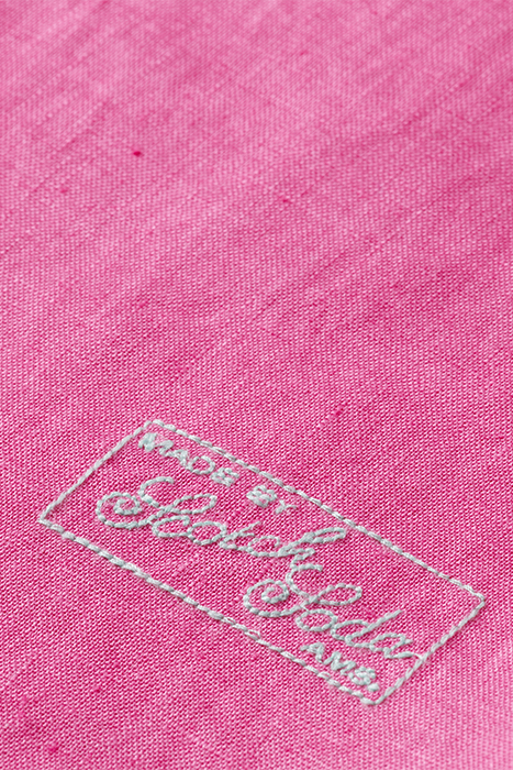 LINEN SHIRT WITH SLEEVE ROLL-UP CERISE 5