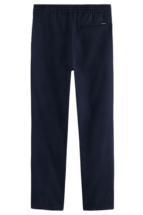 WARREN COTTON/LINEN TWILL JOGGER MARINE 2