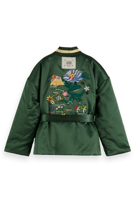 REVERSIBLE SOUVENIR KIMONO BOMBER MILITARY 10