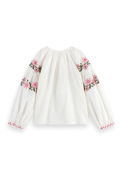 LONG-SLEEVED FLOWER EMBROIDERY TOP VANILLA ICE 2