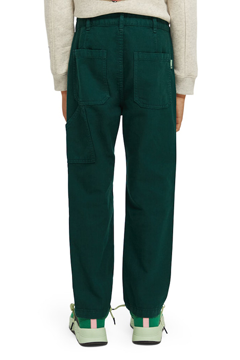 LOOSE FIT- 5-POCKET LINEN PANTS BOTANICAL GREEN 3